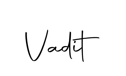 Use a signature maker to create a handwritten signature online. With this signature software, you can design (Autography-DOLnW) your own signature for name Vadit. Vadit signature style 10 images and pictures png