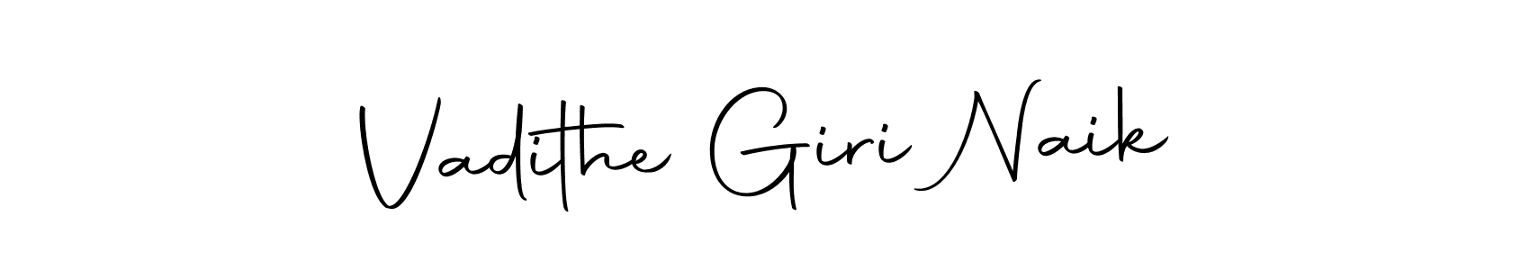 Design your own signature with our free online signature maker. With this signature software, you can create a handwritten (Autography-DOLnW) signature for name Vadithe Giri Naik. Vadithe Giri Naik signature style 10 images and pictures png