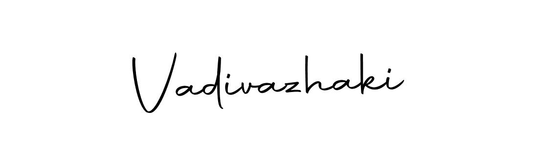 You should practise on your own different ways (Autography-DOLnW) to write your name (Vadivazhaki) in signature. don't let someone else do it for you. Vadivazhaki signature style 10 images and pictures png