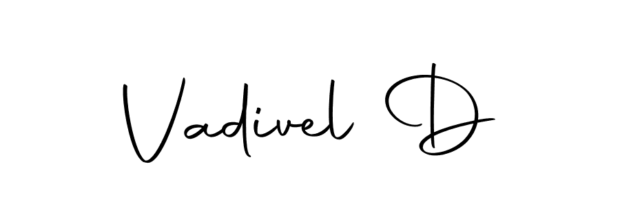 Make a beautiful signature design for name Vadivel D. Use this online signature maker to create a handwritten signature for free. Vadivel D signature style 10 images and pictures png