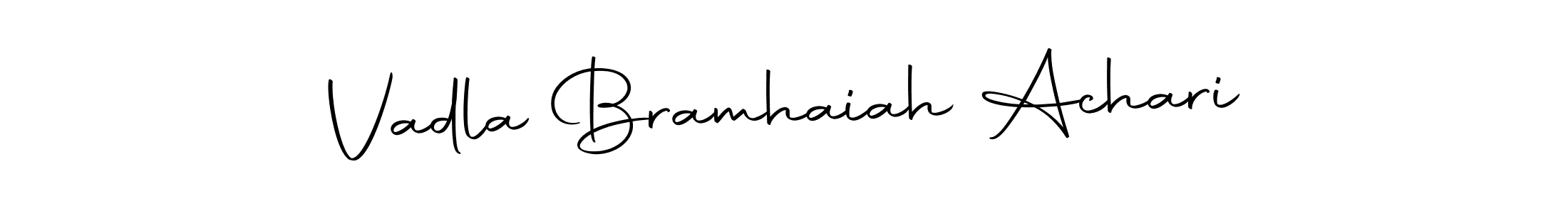 Similarly Autography-DOLnW is the best handwritten signature design. Signature creator online .You can use it as an online autograph creator for name Vadla Bramhaiah Achari. Vadla Bramhaiah Achari signature style 10 images and pictures png