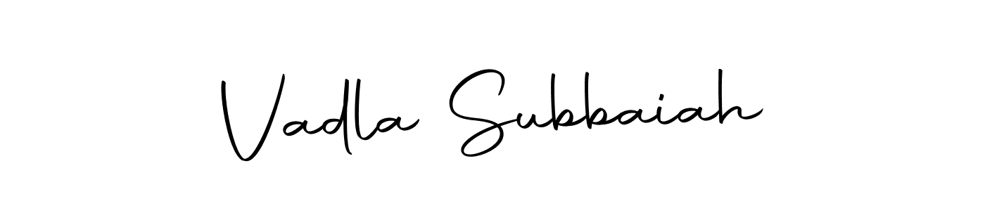 Create a beautiful signature design for name Vadla Subbaiah. With this signature (Autography-DOLnW) fonts, you can make a handwritten signature for free. Vadla Subbaiah signature style 10 images and pictures png