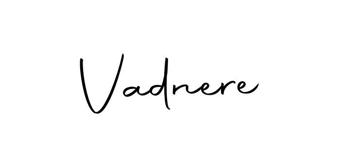 Make a beautiful signature design for name Vadnere. With this signature (Autography-DOLnW) style, you can create a handwritten signature for free. Vadnere signature style 10 images and pictures png