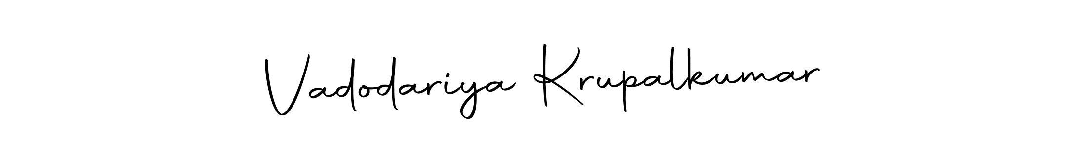 Vadodariya Krupalkumar stylish signature style. Best Handwritten Sign (Autography-DOLnW) for my name. Handwritten Signature Collection Ideas for my name Vadodariya Krupalkumar. Vadodariya Krupalkumar signature style 10 images and pictures png