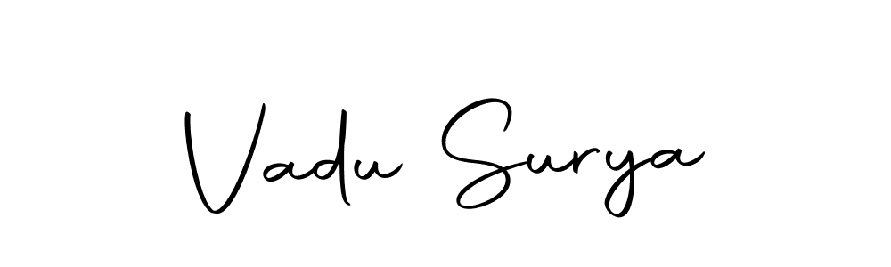 Make a beautiful signature design for name Vadu Surya. Use this online signature maker to create a handwritten signature for free. Vadu Surya signature style 10 images and pictures png