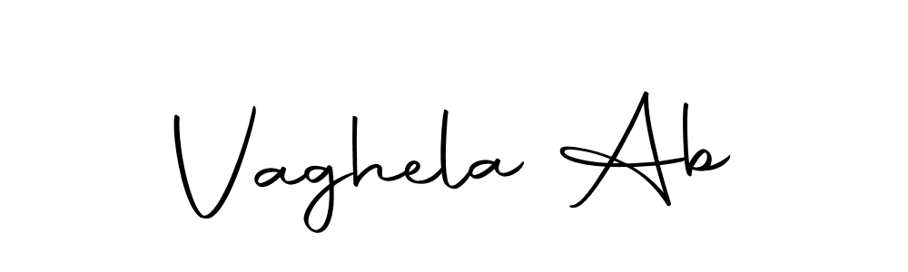 The best way (Autography-DOLnW) to make a short signature is to pick only two or three words in your name. The name Vaghela Ab include a total of six letters. For converting this name. Vaghela Ab signature style 10 images and pictures png