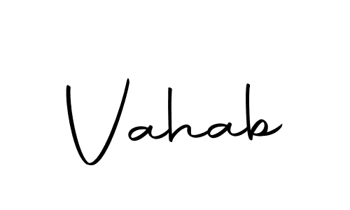 You can use this online signature creator to create a handwritten signature for the name Vahab. This is the best online autograph maker. Vahab signature style 10 images and pictures png