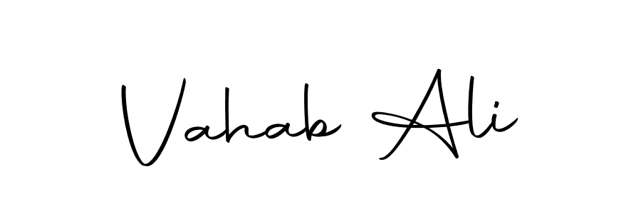 Make a beautiful signature design for name Vahab Ali. With this signature (Autography-DOLnW) style, you can create a handwritten signature for free. Vahab Ali signature style 10 images and pictures png