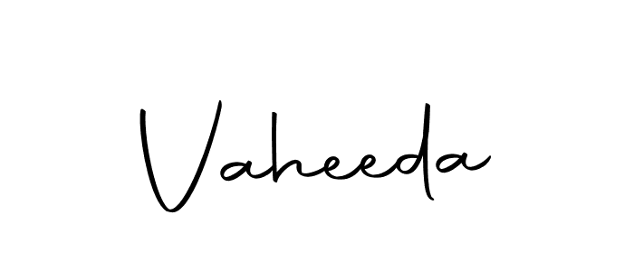 Make a beautiful signature design for name Vaheeda. With this signature (Autography-DOLnW) style, you can create a handwritten signature for free. Vaheeda signature style 10 images and pictures png