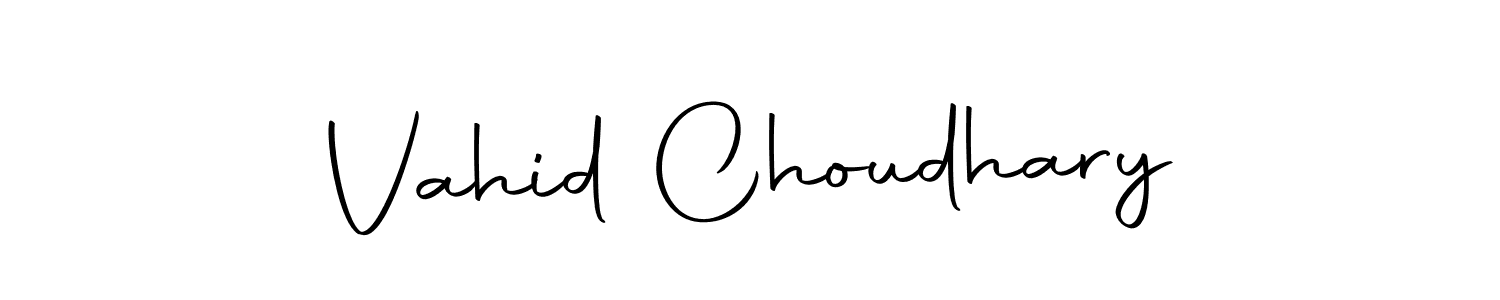 Make a beautiful signature design for name Vahid Choudhary. With this signature (Autography-DOLnW) style, you can create a handwritten signature for free. Vahid Choudhary signature style 10 images and pictures png
