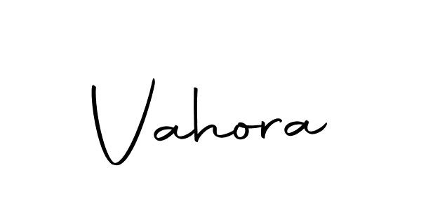 Create a beautiful signature design for name Vahora. With this signature (Autography-DOLnW) fonts, you can make a handwritten signature for free. Vahora signature style 10 images and pictures png