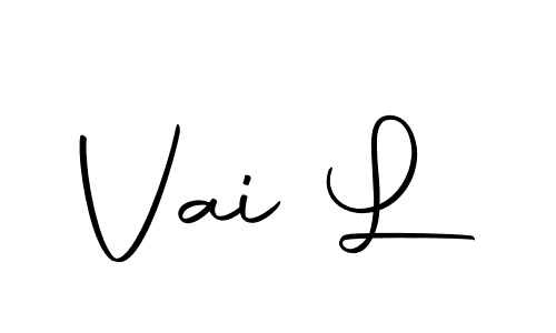 Use a signature maker to create a handwritten signature online. With this signature software, you can design (Autography-DOLnW) your own signature for name Vai L. Vai L signature style 10 images and pictures png