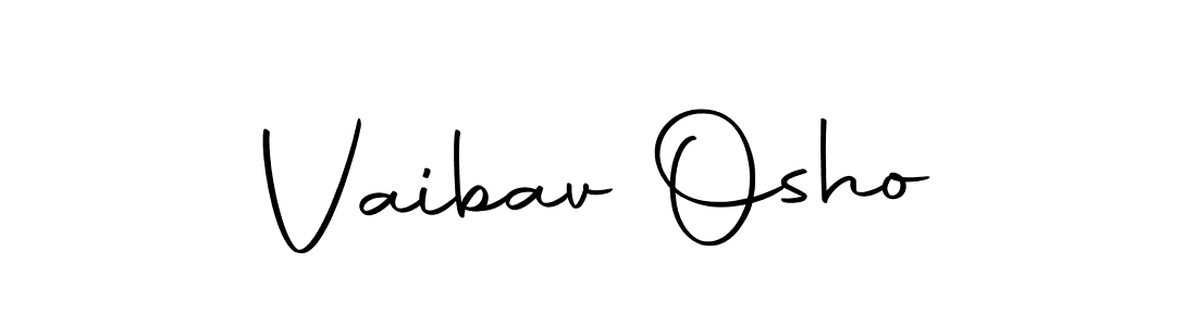 Vaibav Osho stylish signature style. Best Handwritten Sign (Autography-DOLnW) for my name. Handwritten Signature Collection Ideas for my name Vaibav Osho. Vaibav Osho signature style 10 images and pictures png