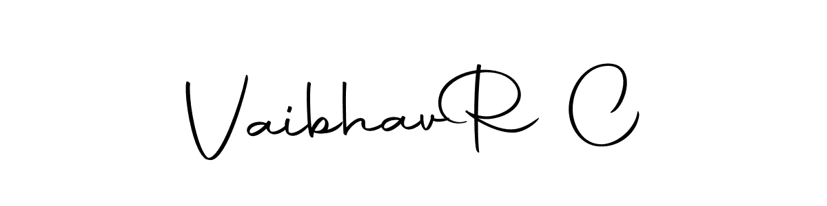 Vaibhav  R C stylish signature style. Best Handwritten Sign (Autography-DOLnW) for my name. Handwritten Signature Collection Ideas for my name Vaibhav  R C. Vaibhav  R C signature style 10 images and pictures png