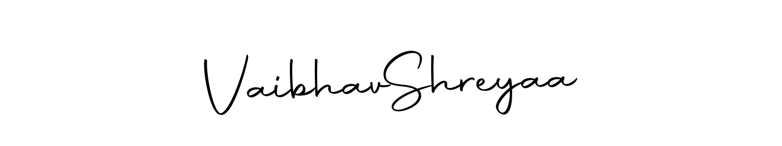 It looks lik you need a new signature style for name Vaibhav  Shreyaa. Design unique handwritten (Autography-DOLnW) signature with our free signature maker in just a few clicks. Vaibhav  Shreyaa signature style 10 images and pictures png