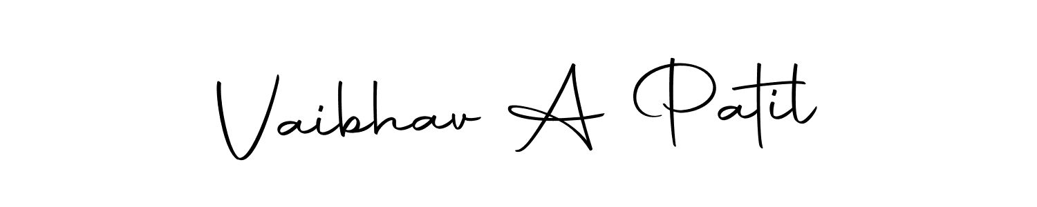 This is the best signature style for the Vaibhav A Patil name. Also you like these signature font (Autography-DOLnW). Mix name signature. Vaibhav A Patil signature style 10 images and pictures png