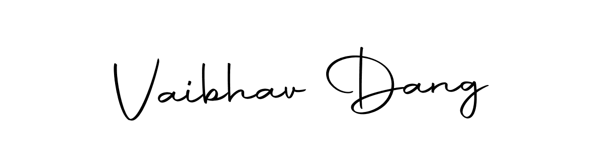 You should practise on your own different ways (Autography-DOLnW) to write your name (Vaibhav Dang) in signature. don't let someone else do it for you. Vaibhav Dang signature style 10 images and pictures png