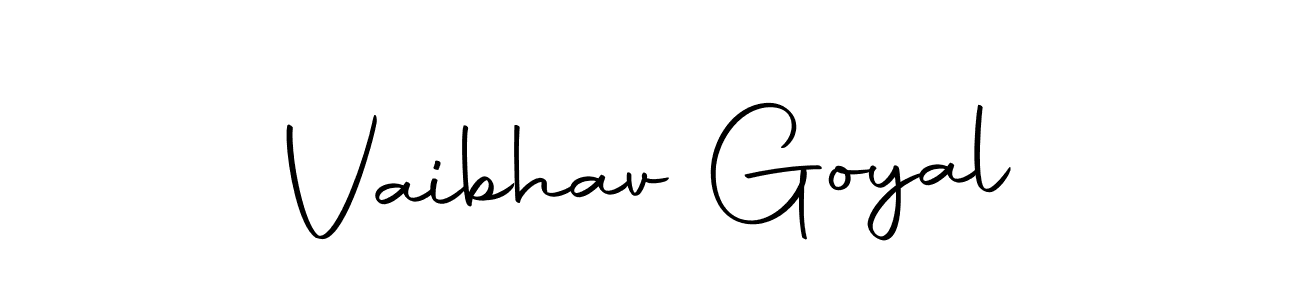 Design your own signature with our free online signature maker. With this signature software, you can create a handwritten (Autography-DOLnW) signature for name Vaibhav Goyal. Vaibhav Goyal signature style 10 images and pictures png