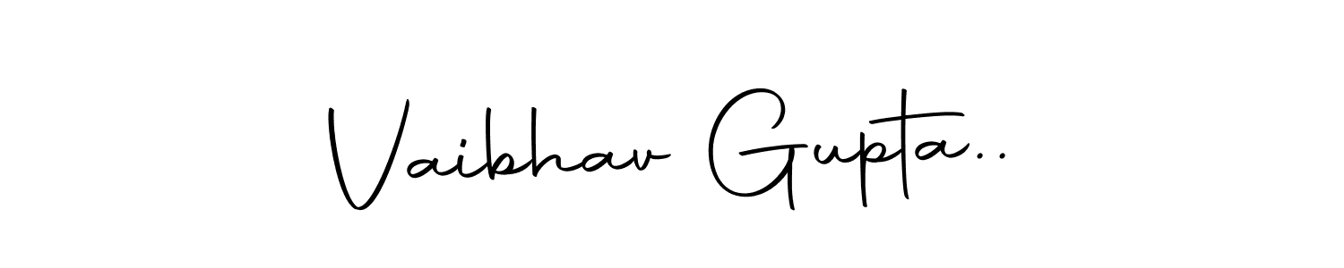 You should practise on your own different ways (Autography-DOLnW) to write your name (Vaibhav Gupta..) in signature. don't let someone else do it for you. Vaibhav Gupta.. signature style 10 images and pictures png