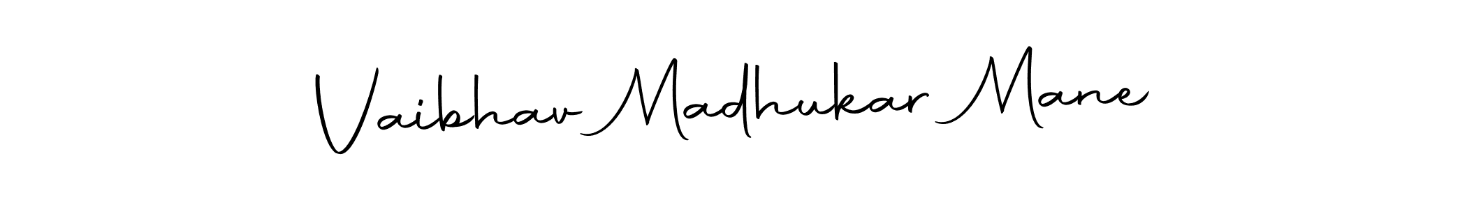 Create a beautiful signature design for name Vaibhav Madhukar Mane. With this signature (Autography-DOLnW) fonts, you can make a handwritten signature for free. Vaibhav Madhukar Mane signature style 10 images and pictures png