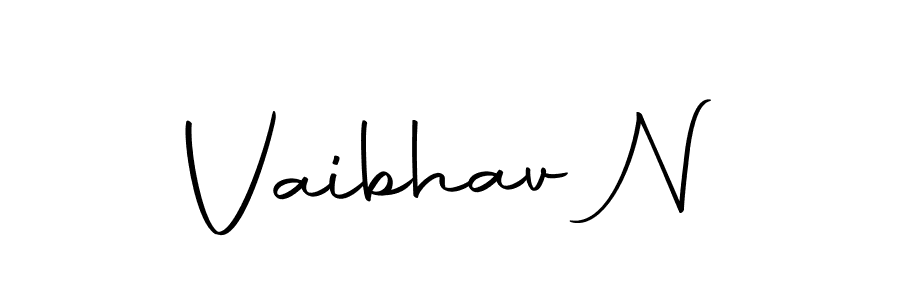 It looks lik you need a new signature style for name Vaibhav N. Design unique handwritten (Autography-DOLnW) signature with our free signature maker in just a few clicks. Vaibhav N signature style 10 images and pictures png