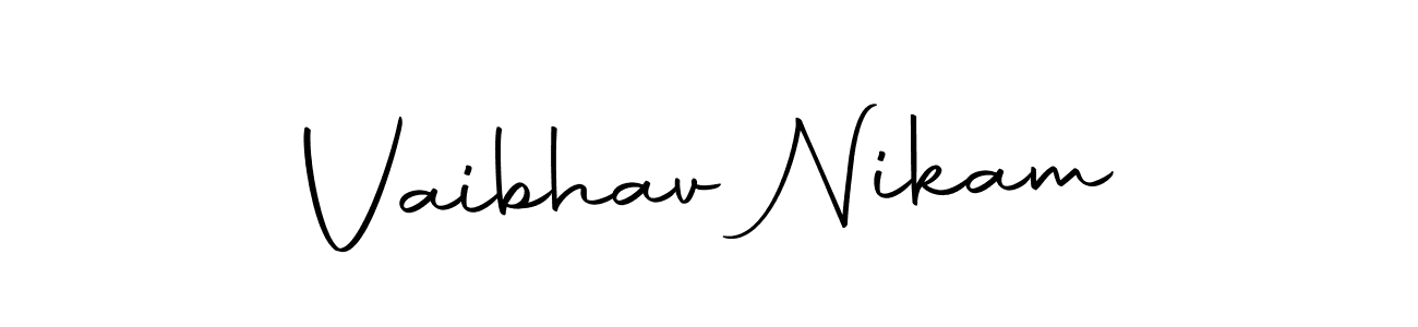 Similarly Autography-DOLnW is the best handwritten signature design. Signature creator online .You can use it as an online autograph creator for name Vaibhav Nikam. Vaibhav Nikam signature style 10 images and pictures png