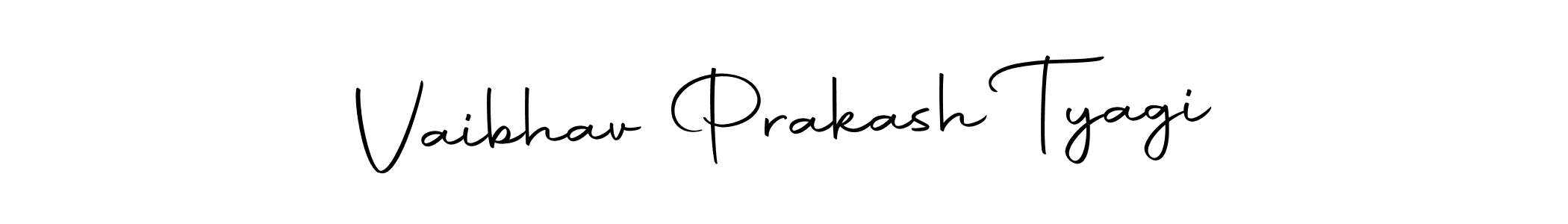 The best way (Autography-DOLnW) to make a short signature is to pick only two or three words in your name. The name Vaibhav Prakash Tyagi include a total of six letters. For converting this name. Vaibhav Prakash Tyagi signature style 10 images and pictures png