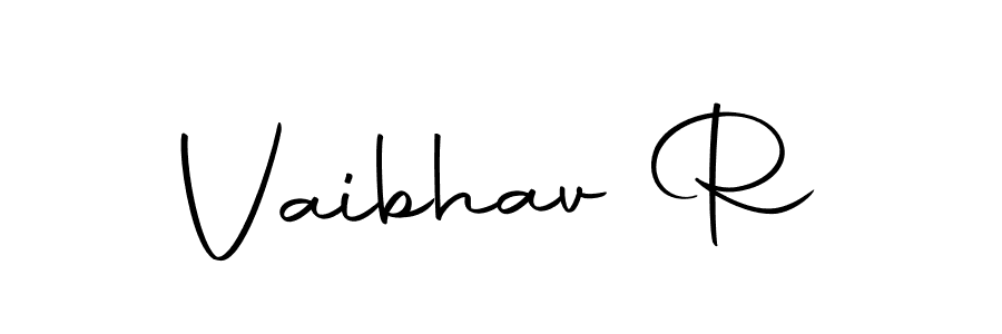 Vaibhav R stylish signature style. Best Handwritten Sign (Autography-DOLnW) for my name. Handwritten Signature Collection Ideas for my name Vaibhav R. Vaibhav R signature style 10 images and pictures png