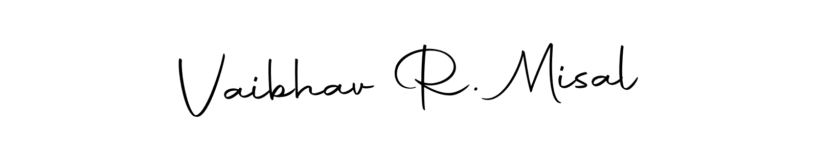 Create a beautiful signature design for name Vaibhav R. Misal. With this signature (Autography-DOLnW) fonts, you can make a handwritten signature for free. Vaibhav R. Misal signature style 10 images and pictures png