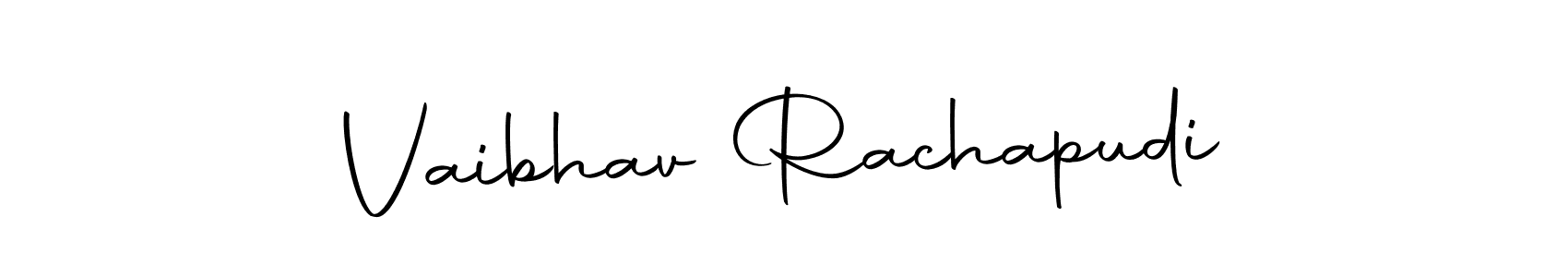 You can use this online signature creator to create a handwritten signature for the name Vaibhav Rachapudi. This is the best online autograph maker. Vaibhav Rachapudi signature style 10 images and pictures png