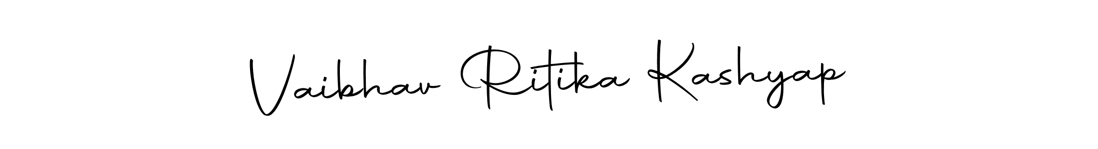 It looks lik you need a new signature style for name Vaibhav Ritika Kashyap. Design unique handwritten (Autography-DOLnW) signature with our free signature maker in just a few clicks. Vaibhav Ritika Kashyap signature style 10 images and pictures png