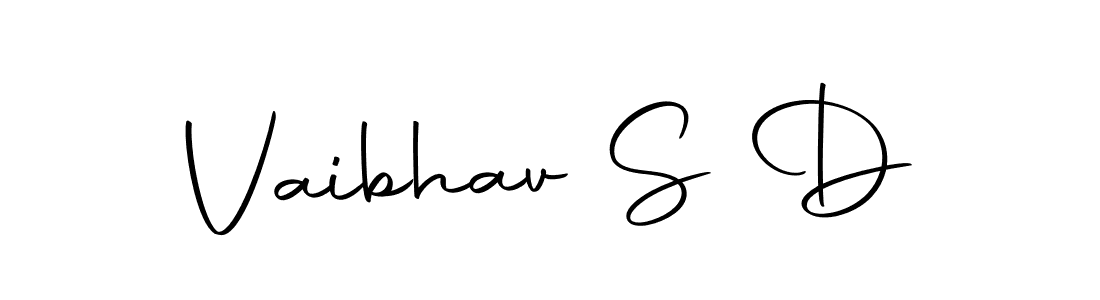 Use a signature maker to create a handwritten signature online. With this signature software, you can design (Autography-DOLnW) your own signature for name Vaibhav S D. Vaibhav S D signature style 10 images and pictures png