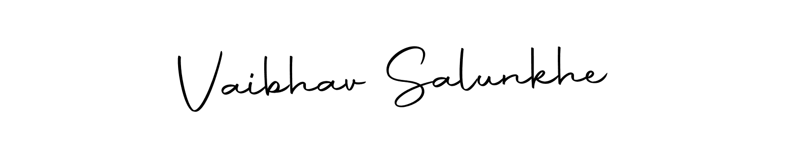 Create a beautiful signature design for name Vaibhav Salunkhe. With this signature (Autography-DOLnW) fonts, you can make a handwritten signature for free. Vaibhav Salunkhe signature style 10 images and pictures png