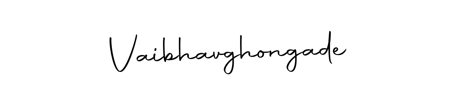 How to make Vaibhavghongade signature? Autography-DOLnW is a professional autograph style. Create handwritten signature for Vaibhavghongade name. Vaibhavghongade signature style 10 images and pictures png