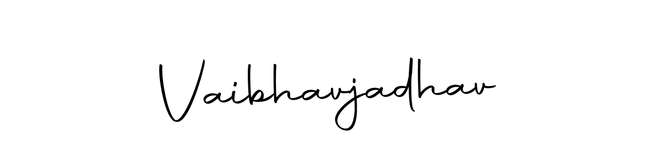 How to make Vaibhavjadhav name signature. Use Autography-DOLnW style for creating short signs online. This is the latest handwritten sign. Vaibhavjadhav signature style 10 images and pictures png