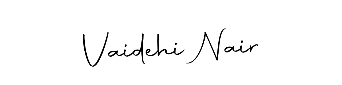 Make a beautiful signature design for name Vaidehi Nair. Use this online signature maker to create a handwritten signature for free. Vaidehi Nair signature style 10 images and pictures png
