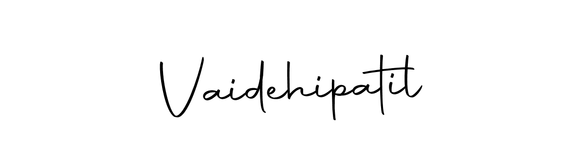 Design your own signature with our free online signature maker. With this signature software, you can create a handwritten (Autography-DOLnW) signature for name Vaidehipatil. Vaidehipatil signature style 10 images and pictures png