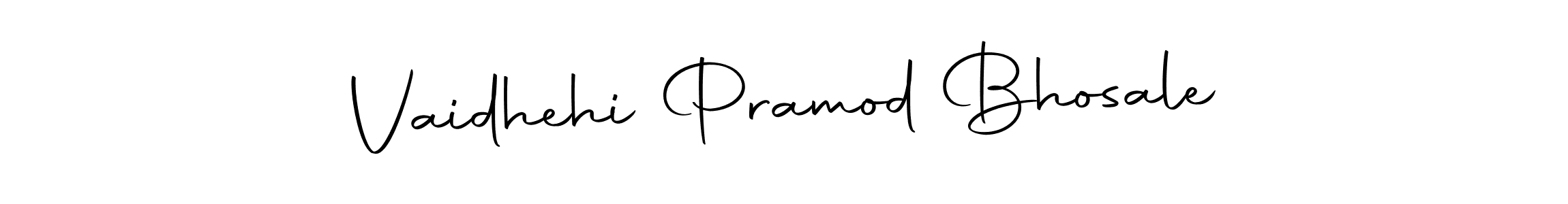 How to make Vaidhehi Pramod Bhosale signature? Autography-DOLnW is a professional autograph style. Create handwritten signature for Vaidhehi Pramod Bhosale name. Vaidhehi Pramod Bhosale signature style 10 images and pictures png