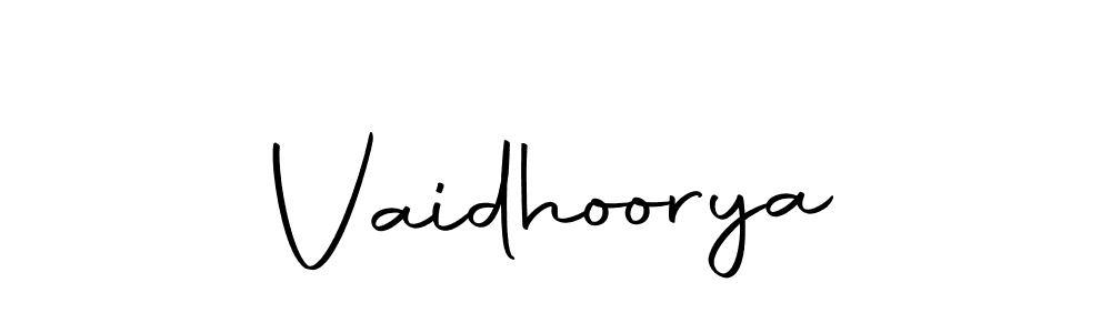 How to make Vaidhoorya signature? Autography-DOLnW is a professional autograph style. Create handwritten signature for Vaidhoorya name. Vaidhoorya signature style 10 images and pictures png