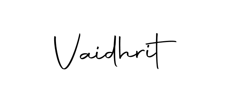 The best way (Autography-DOLnW) to make a short signature is to pick only two or three words in your name. The name Vaidhrit include a total of six letters. For converting this name. Vaidhrit signature style 10 images and pictures png