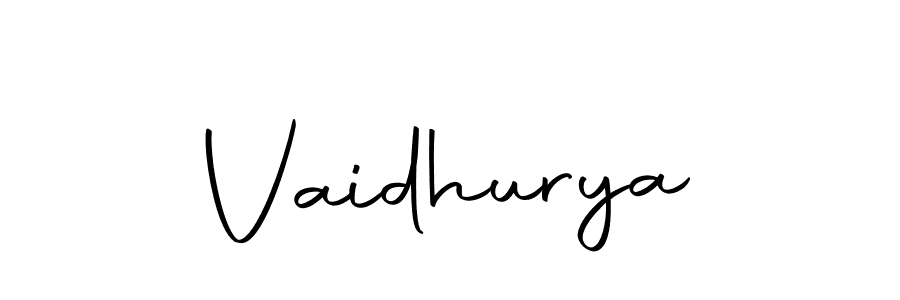 Make a beautiful signature design for name Vaidhurya. With this signature (Autography-DOLnW) style, you can create a handwritten signature for free. Vaidhurya signature style 10 images and pictures png