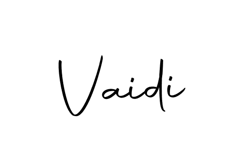 Use a signature maker to create a handwritten signature online. With this signature software, you can design (Autography-DOLnW) your own signature for name Vaidi. Vaidi signature style 10 images and pictures png