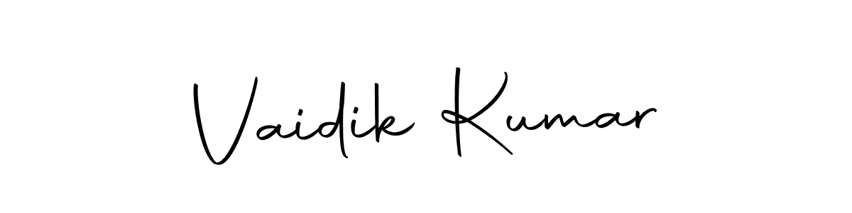 Vaidik Kumar stylish signature style. Best Handwritten Sign (Autography-DOLnW) for my name. Handwritten Signature Collection Ideas for my name Vaidik Kumar. Vaidik Kumar signature style 10 images and pictures png