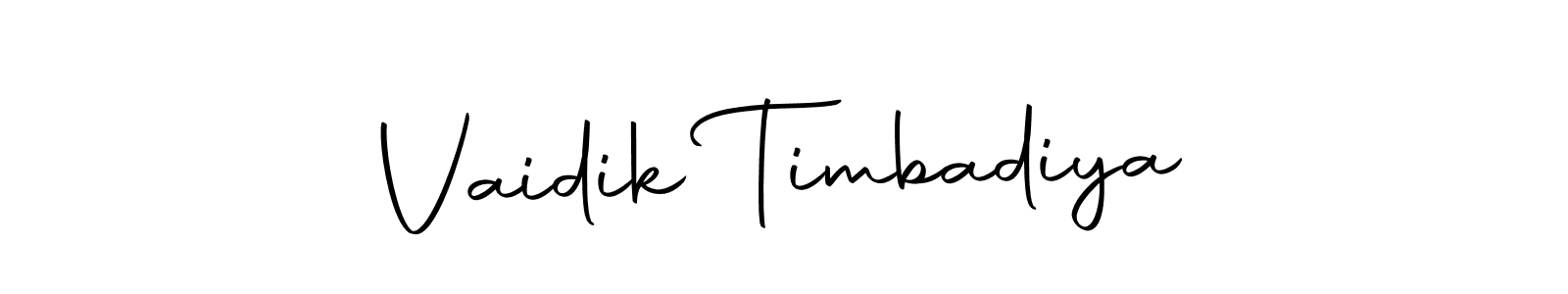 You can use this online signature creator to create a handwritten signature for the name Vaidik Timbadiya. This is the best online autograph maker. Vaidik Timbadiya signature style 10 images and pictures png