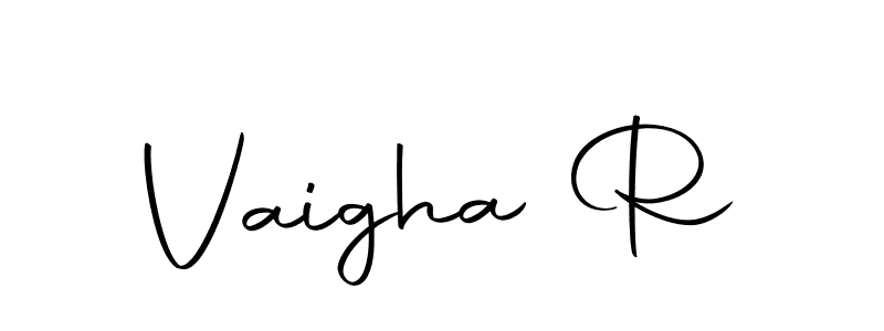 You can use this online signature creator to create a handwritten signature for the name Vaigha R. This is the best online autograph maker. Vaigha R signature style 10 images and pictures png