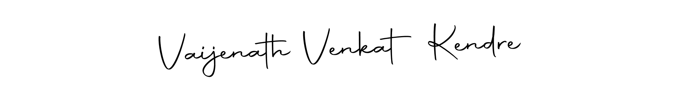 How to make Vaijenath Venkat Kendre name signature. Use Autography-DOLnW style for creating short signs online. This is the latest handwritten sign. Vaijenath Venkat Kendre signature style 10 images and pictures png