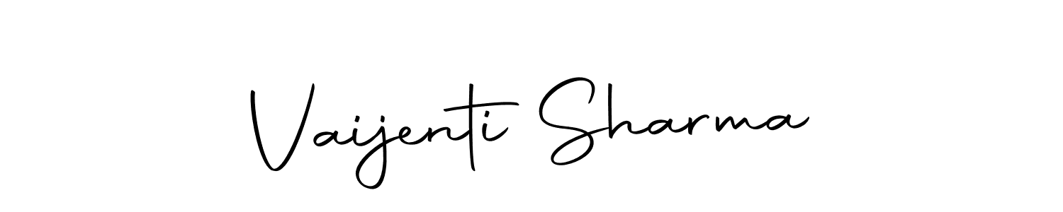 Create a beautiful signature design for name Vaijenti Sharma. With this signature (Autography-DOLnW) fonts, you can make a handwritten signature for free. Vaijenti Sharma signature style 10 images and pictures png