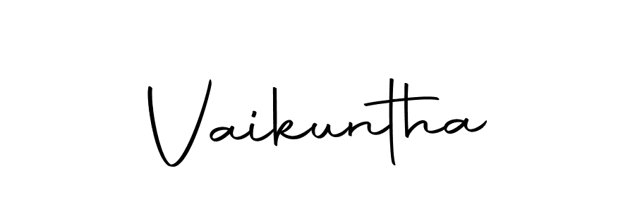 Similarly Autography-DOLnW is the best handwritten signature design. Signature creator online .You can use it as an online autograph creator for name Vaikuntha. Vaikuntha signature style 10 images and pictures png