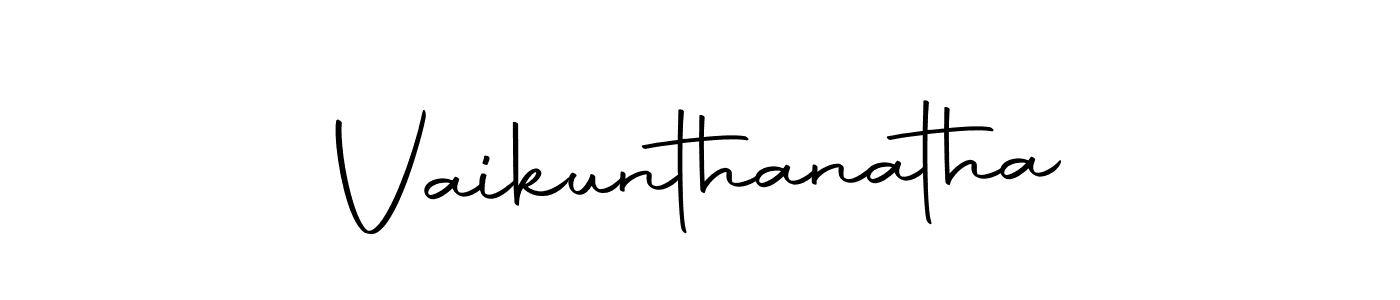 Use a signature maker to create a handwritten signature online. With this signature software, you can design (Autography-DOLnW) your own signature for name Vaikunthanatha. Vaikunthanatha signature style 10 images and pictures png