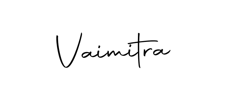 Make a beautiful signature design for name Vaimitra. With this signature (Autography-DOLnW) style, you can create a handwritten signature for free. Vaimitra signature style 10 images and pictures png